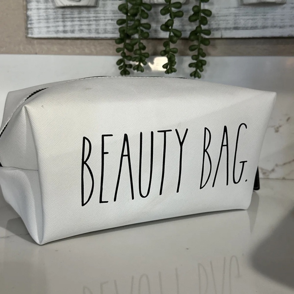 Rae Dunn White BEAUTY BAG Cosmetic Bag